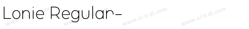 Lonie Regular字体转换